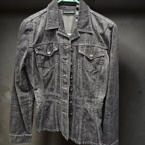 DKNY Black/Dark Gray Wash Jean Jacket